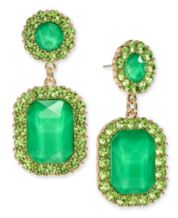 Macy's green earrings sale