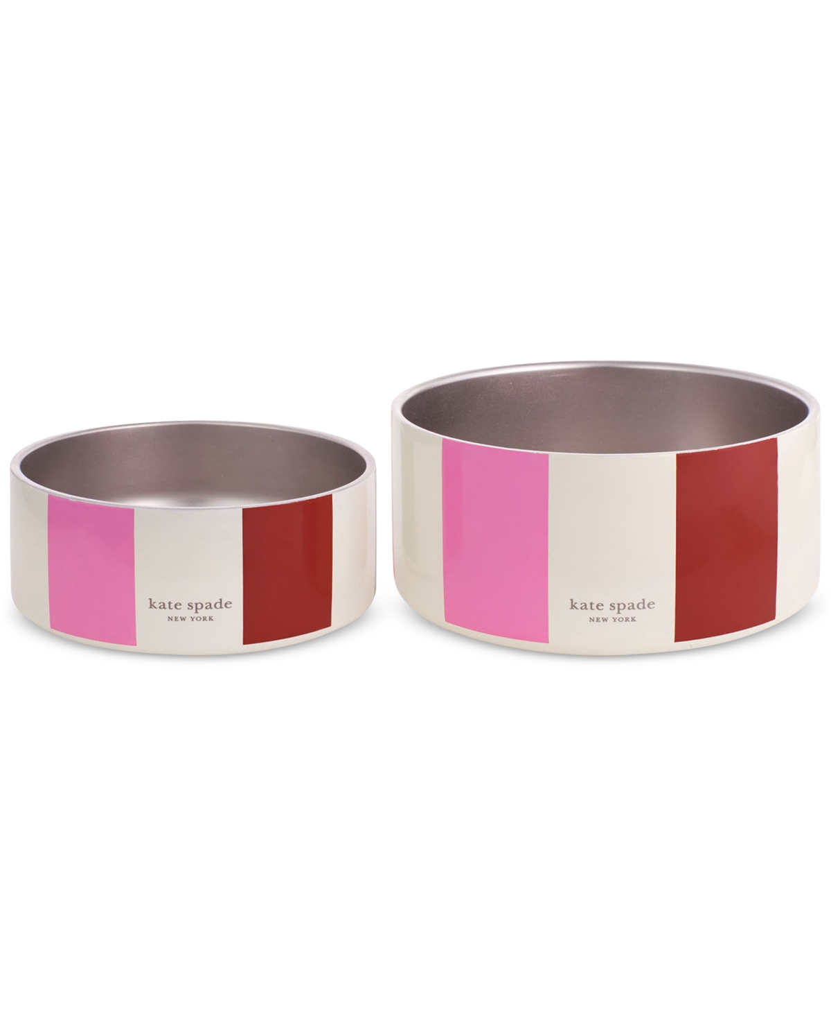 Kate Spade New York Adventure Stripe Stainless Steel Dog Bowl - Bowl