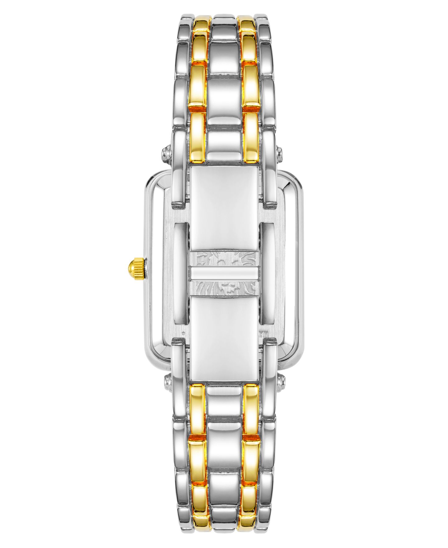 Женские часы Anne Klein Three Hand Quartz Two-tone Alloy Rectangular Bracelet Watch, 22mm — фото 3