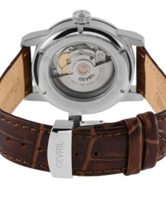 Men's Gramercy Brown Leather Watch 39mm