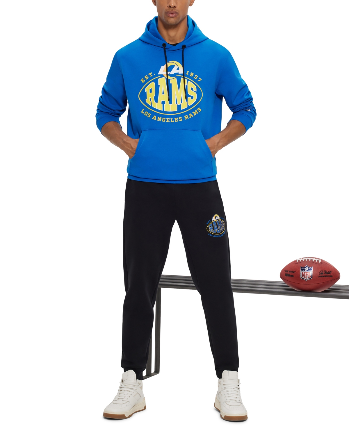 Boss by Hugo Boss Men's Boss x Los Angeles Rams Nfl Hoodie