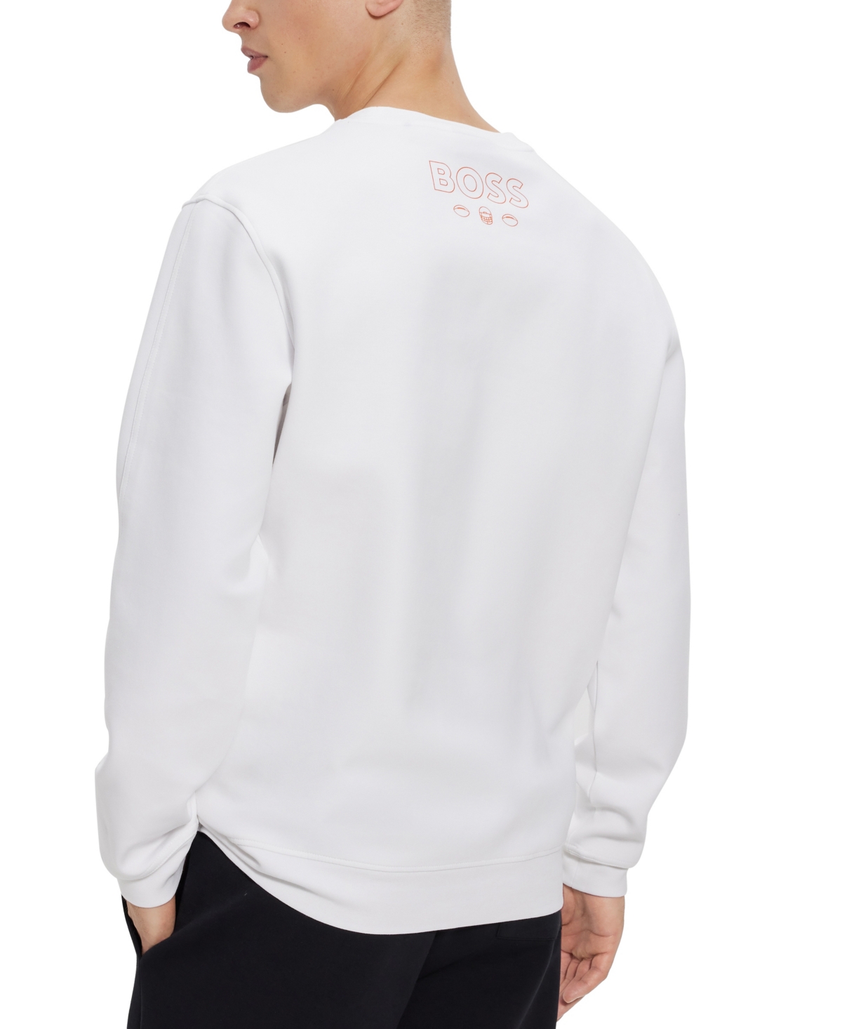 Shop Hugo Boss Boss By  Men's Boss X Nfl Sweatshirt In Open White