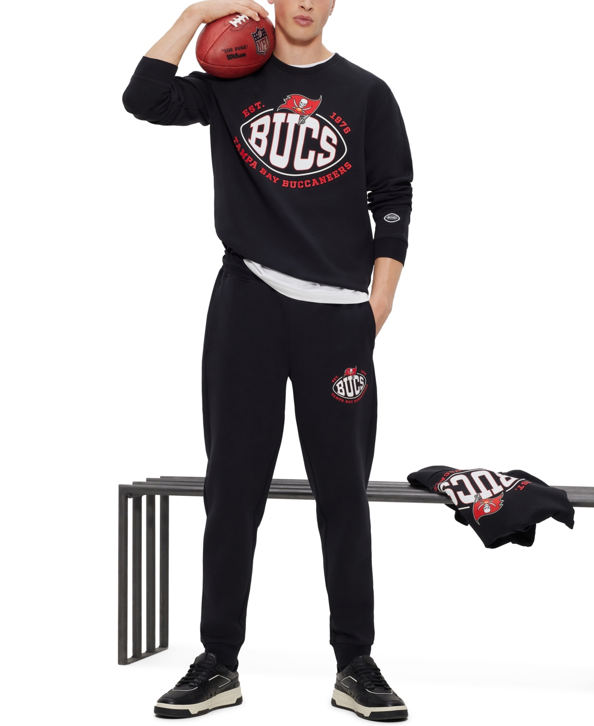Boss by Hugo Boss Men's Boss x Tampa Bay Buccaneers Nfl Sweatshirt