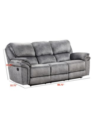 Bishop 89" Fabric Manual Recliner Sofa