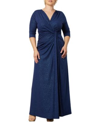 Kiyonna Women's Plus size Romanced by Moonlight Long Gown - Evening star |  Smart Closet