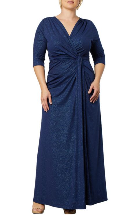 Женские платья Kiyonna Plus Size Romanced by Moonlight Long Gown, цвет: Evening Star