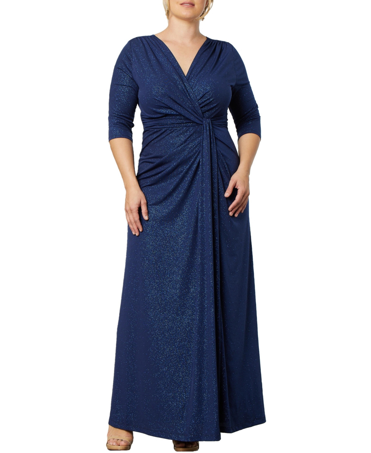 Women's Plus size Romanced by Moonlight Long Gown - Evening star