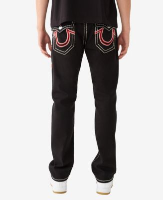 True Religion Men's Ricky Vintage-Like Raised Super T Straight