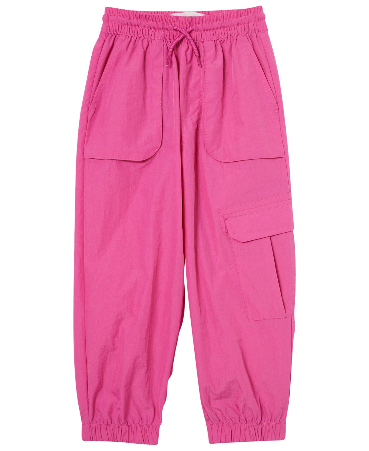 Shop Cotton On Big Girls Peta Parachute Drawstring Pants In Raspberry Pink