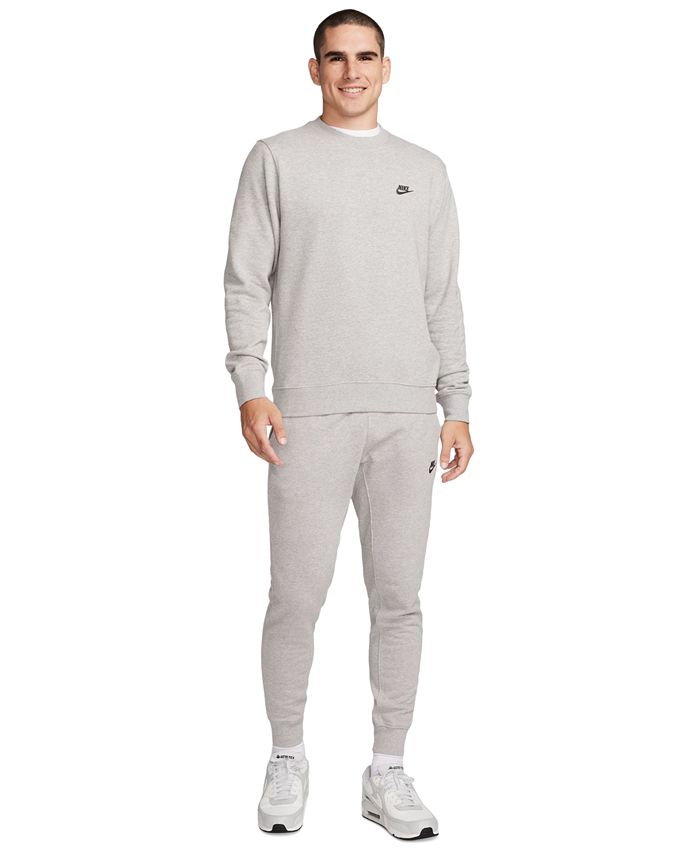 Nike Men's Club Fleece+ Relaxed Fit Crewneck Logo Sweatshirt - Macy's