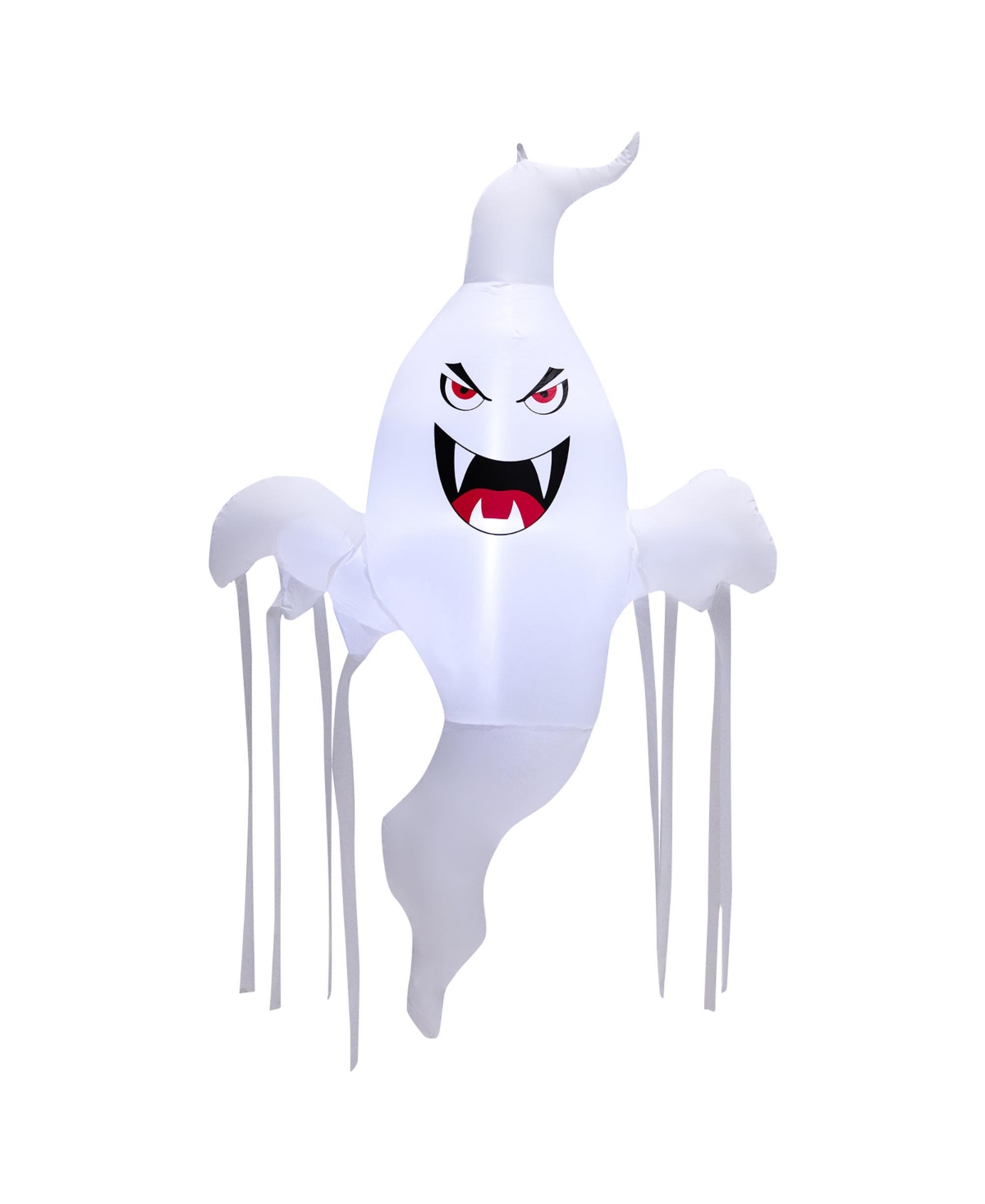 5 Ft Tall Halloween Inflatable Hanging Ghost Blow-up Yard Decoration w/Led Light - White