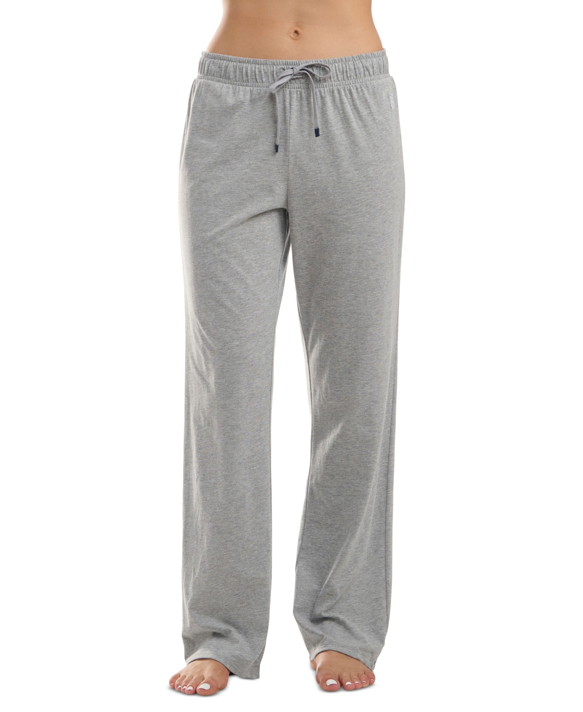 Tommy Hilfiger Women's Knit Drawstring-waist Pajama Pants In Heather Grey
