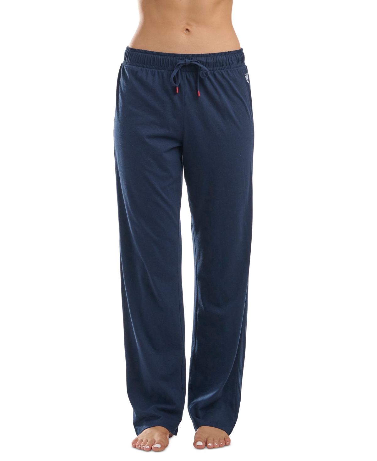 Tommy Hilfiger Women's Knit Drawstring-waist Pajama Pants In Navy Blazer
