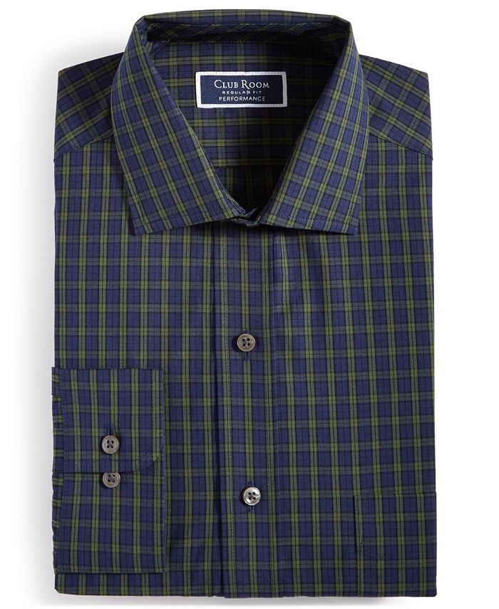 Men's Regular-Fit Check Dress Shirt, Created for Macy's