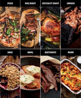 Woodfire Pizza Oven, 8-in-1 Outdoor Oven, 5 Pizza Settings, Up to 700 Fahrenheit High Heat, BBQ (Barbecue) Smoker - OO101