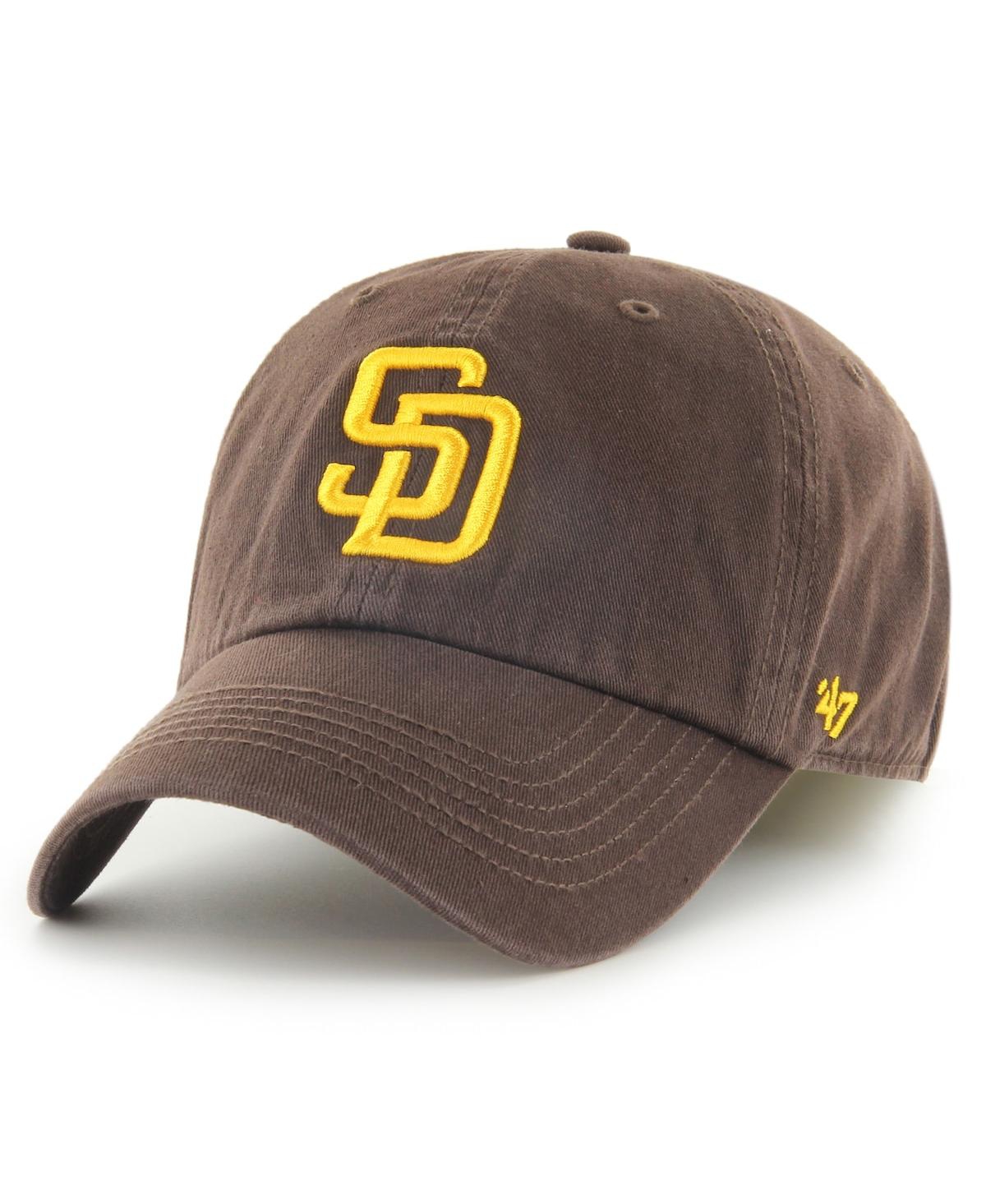 47 Brand Men's ' Brown San Diego Padres Franchise Logo Fitted Hat