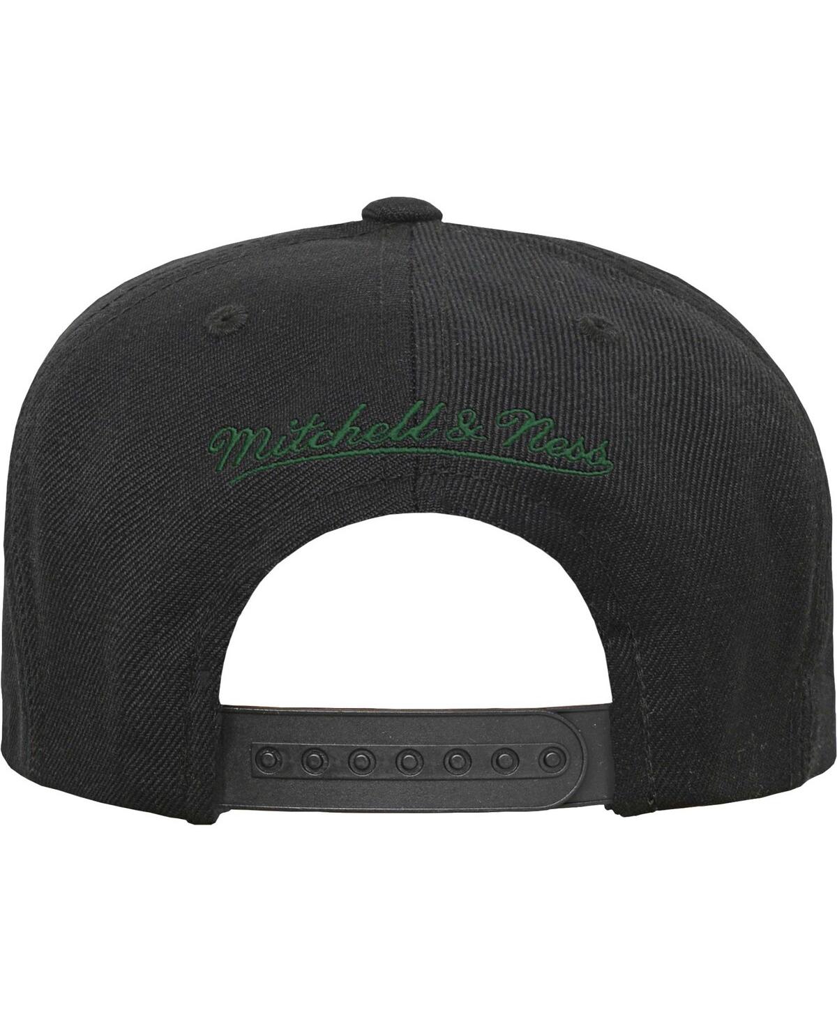 Big Boys and Girls Mitchell & NessMilwaukee Bucks Team Script Snapback Hat - Black