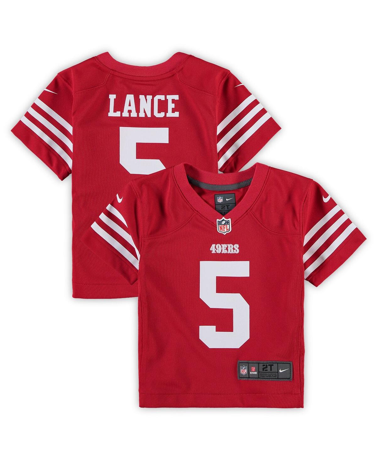 Toddler Boys and Girls Nike Trey LanceSan Francisco 49ers Game Jersey - Scarlet