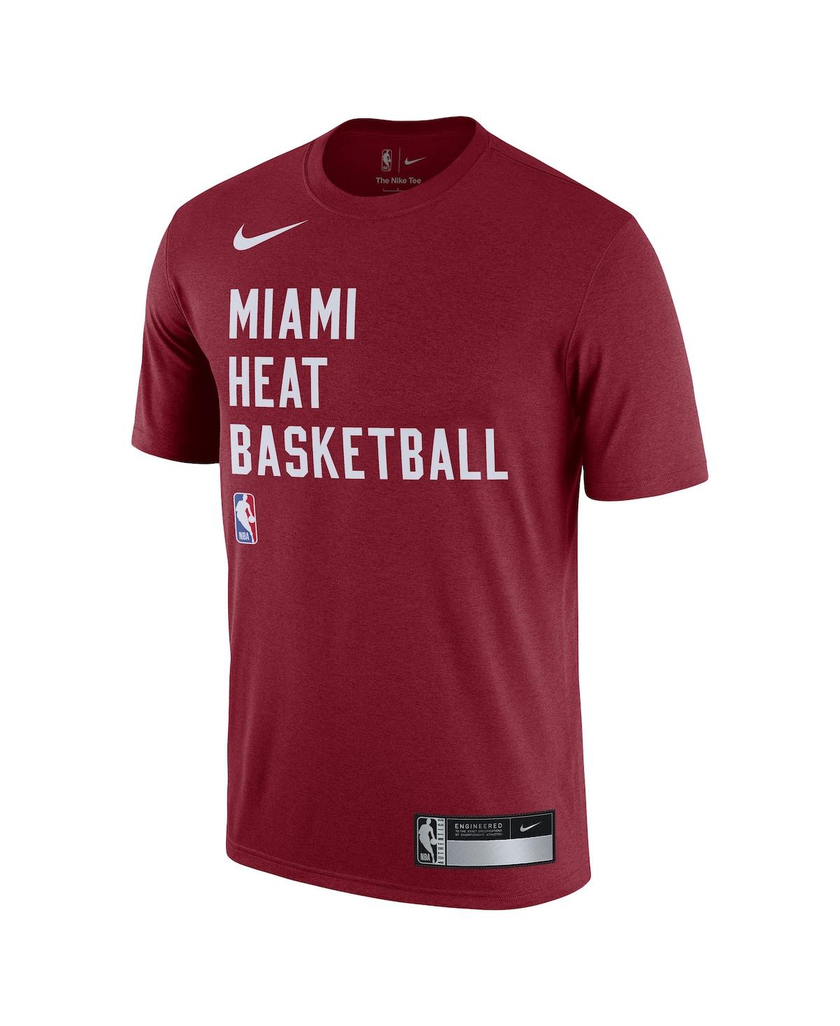 Shop Nike Men's  Red Miami Heat 2023/24 Sideline Legend Performance Practice T-shirt
