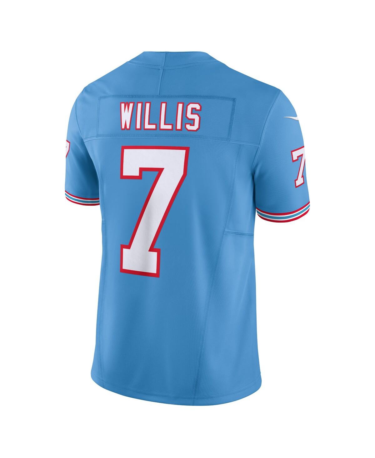 Men's Nike Malik WillisTennessee Titans Oilers Throwback Vapor F.u.s.e. Limited Jersey - Light Blue