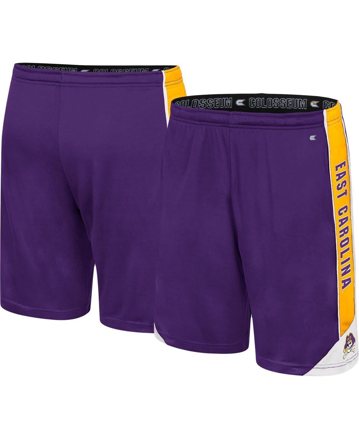 Shop Colosseum Men's  Purple Ecu Pirates Haller Shorts
