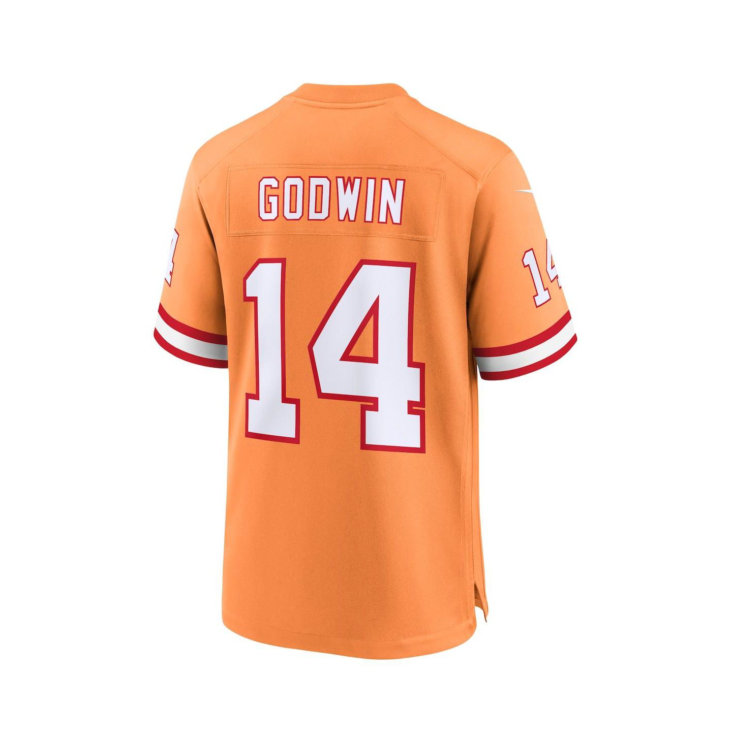 Мужской топ Nike Chris Godwin Orange Tampa Bay Buccaneers Throwback Game Jersey — фото 3