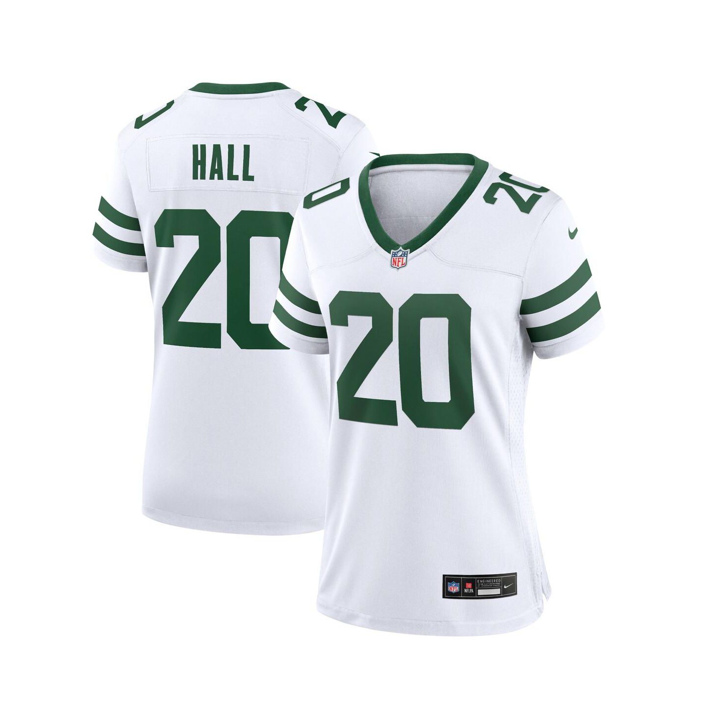 Женский топ Nike Breece Hall White New York Jets Legacy Player Game Jersey — фото 1