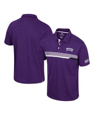 Men's Purple TCU Horned Frogs No Problemo Polo Shirt