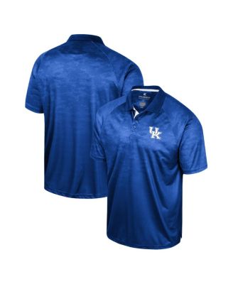 Men's Royal Kentucky Wildcats Honeycomb Raglan Polo Shirt