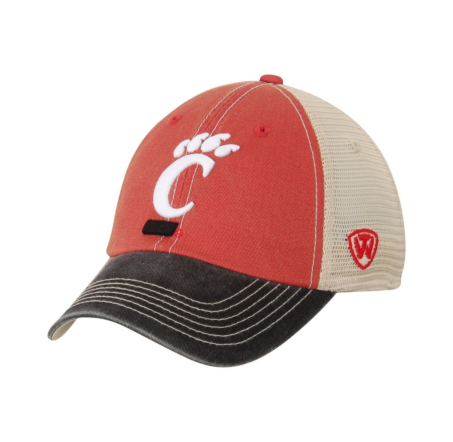 Men's Cream, Black Cincinnati Bearcats Offroad Trucker Adjustable Hat