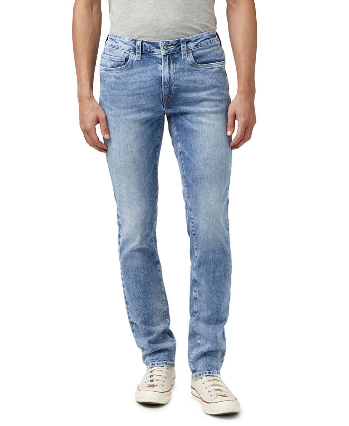 Buffalo David Bitton Men's Slim Fit Ash Veined Worked Jeans - Macy's
