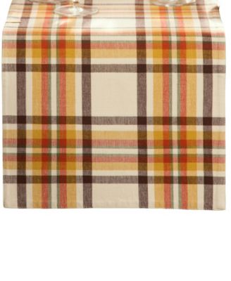 Russet Harvest Plaid Table Linens Collection
