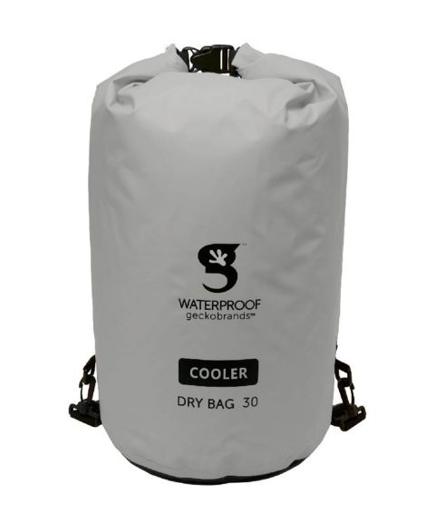 Сумка geckobrands 30 Liters Dry Bag Cooler with Straps, цвет: Серый