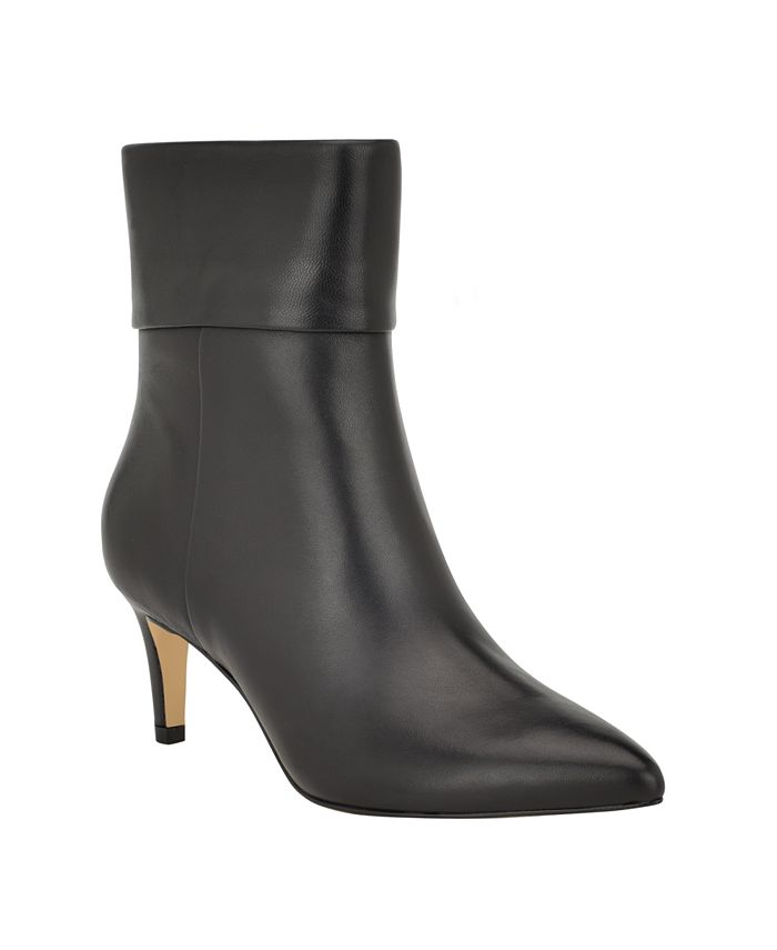 Calvin Klein Genteel Women's Boots Black Leather : 8.5 M