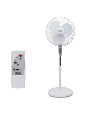 Photo 1 of Black+Decker 18-Inch Stand Fan With Remote White