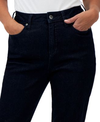 Petite High-Rise Straight-Leg Jeans, Created for Macy's