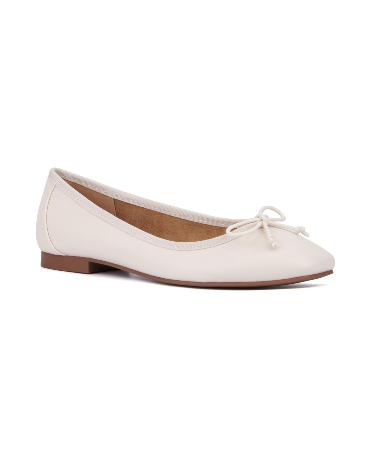 New York And Company Paulina Ballet Flat In Bone