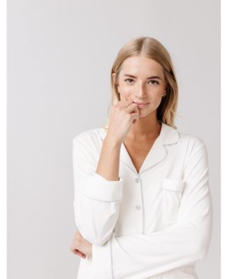 Women's Long Sleeve Stretch-Knit Viscose from Bamboo Pajama Set