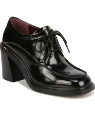 NEW Franco Sarto L-Preston White Heel Oxford Shoes 8M NIB Amazon.com | Franco Sarto Womens Preston Chunky Heel Lace Up  main image 4