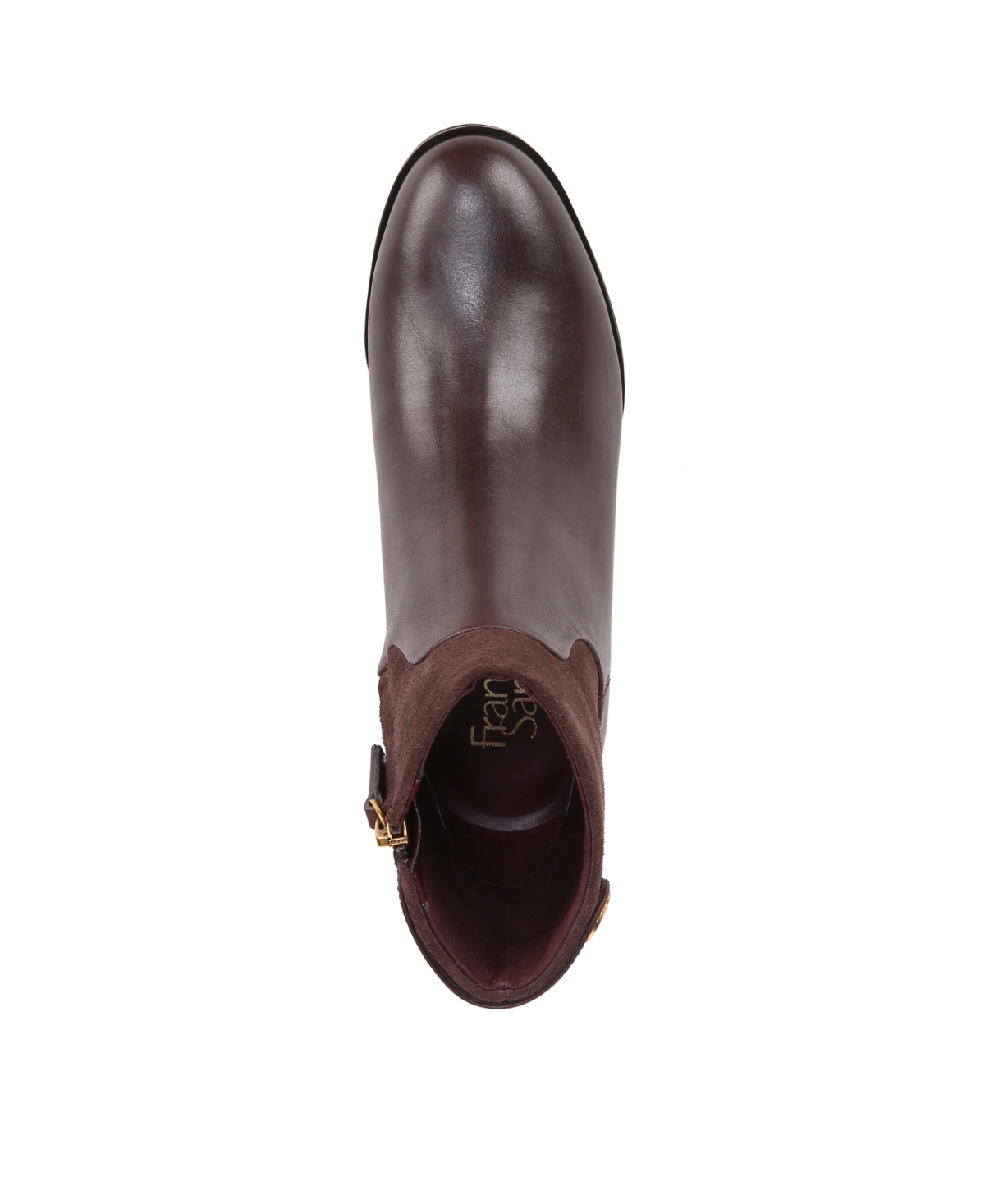 Franco Sarto Women's Jessica Stacked Heel Casual Booties -Suede