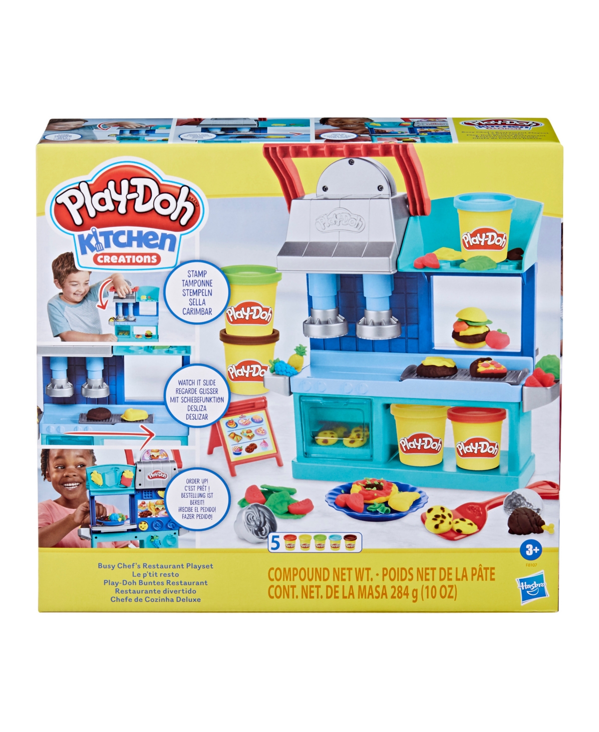 Play-doh Kitchen Creations Busy Chef's Restaurant Playset In No Color