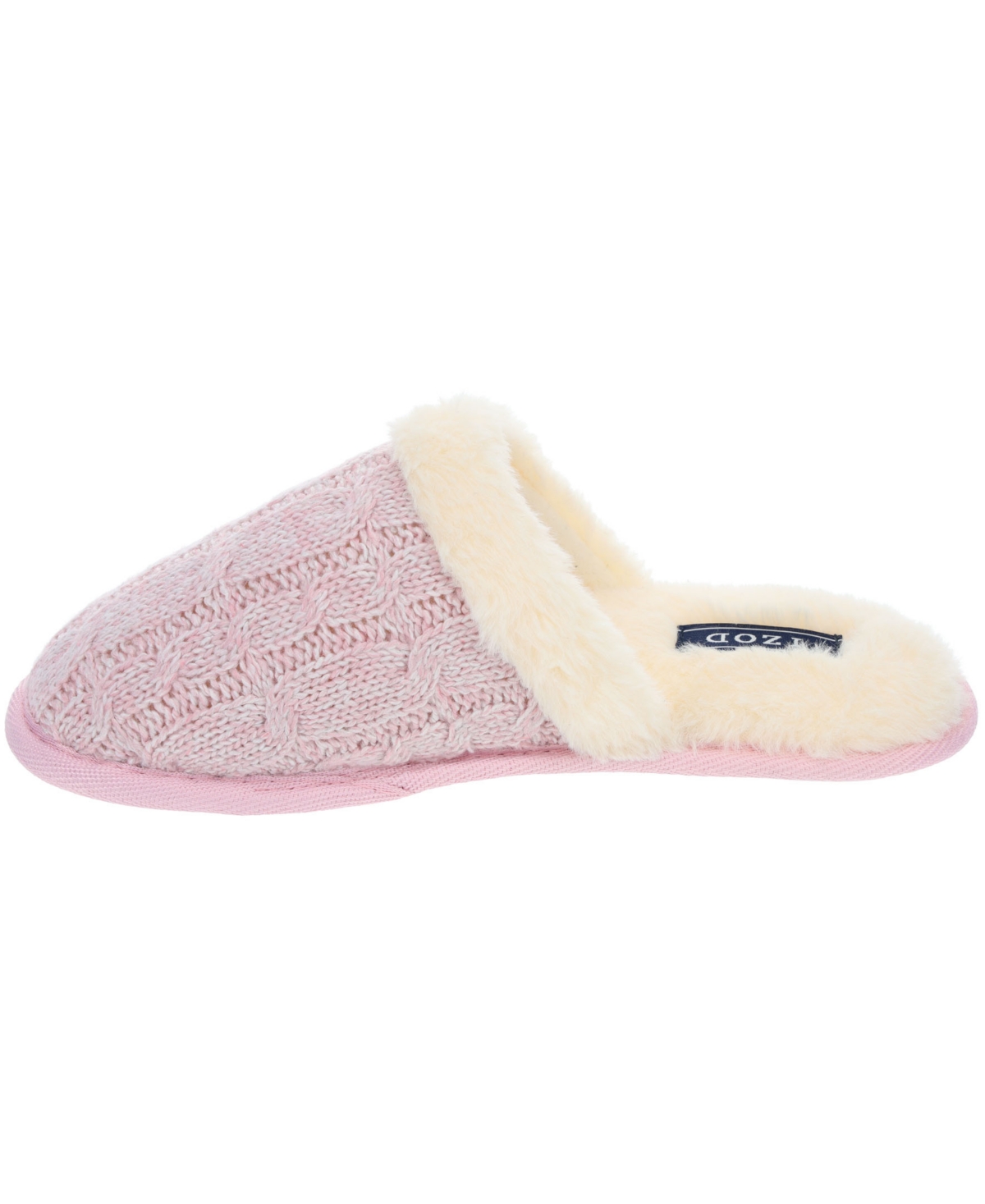 Izod Women's Cable Knit Lip Sole Scuff Slipper