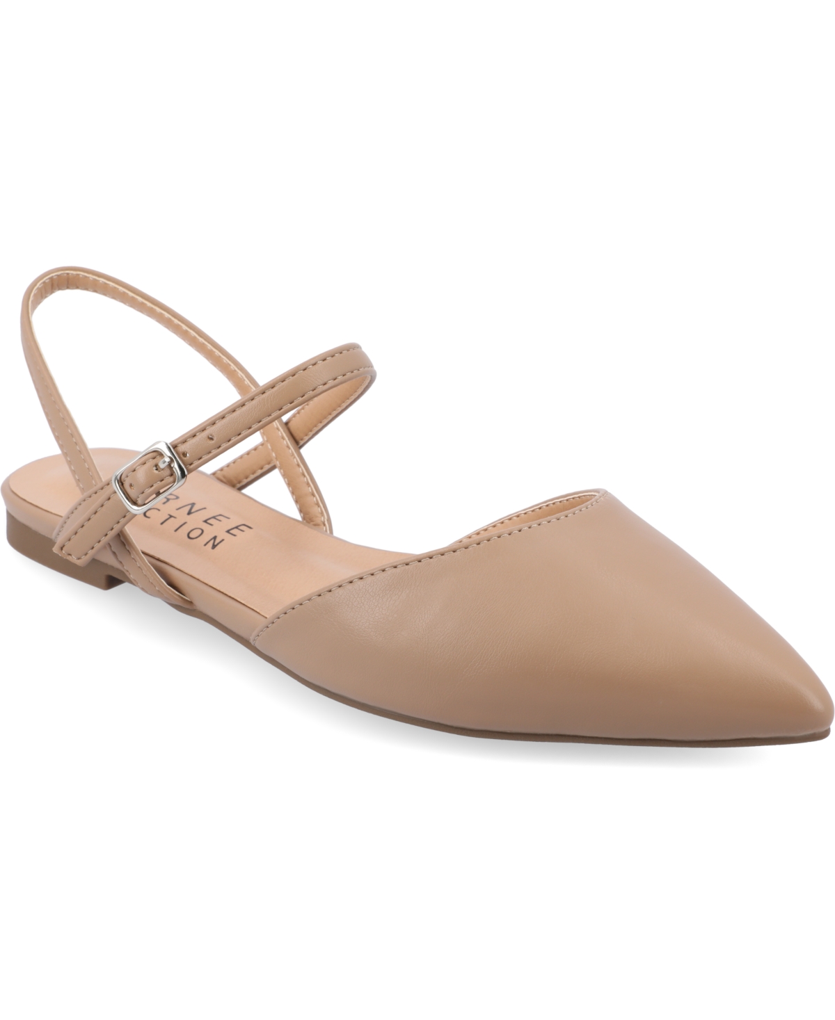 Journee Collection Women's Martine Strappy Pointed Toe Flats