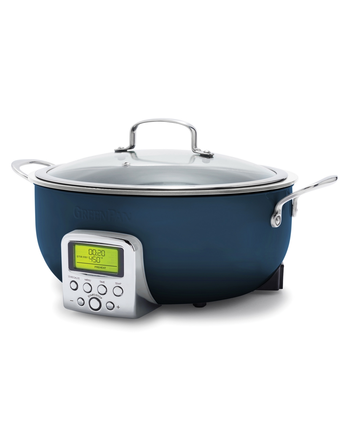 Greenpan Electric Essential Pan In Oxford Blue