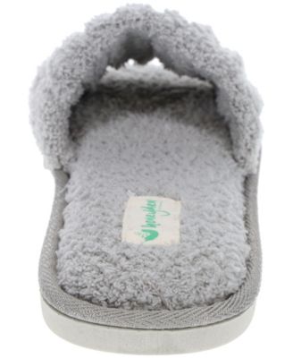 Women's Chenille Ruche Slide Slippers