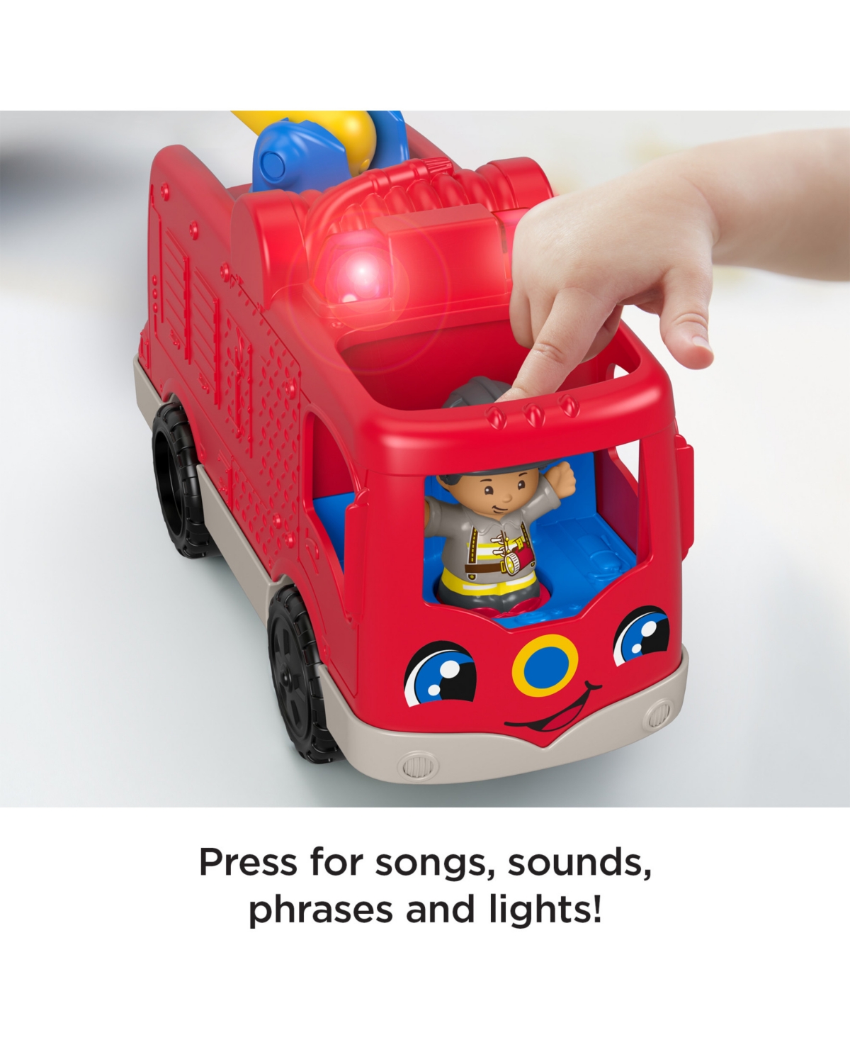 Shop Fisher Price Little People Helping Others Fire Truck In Multi