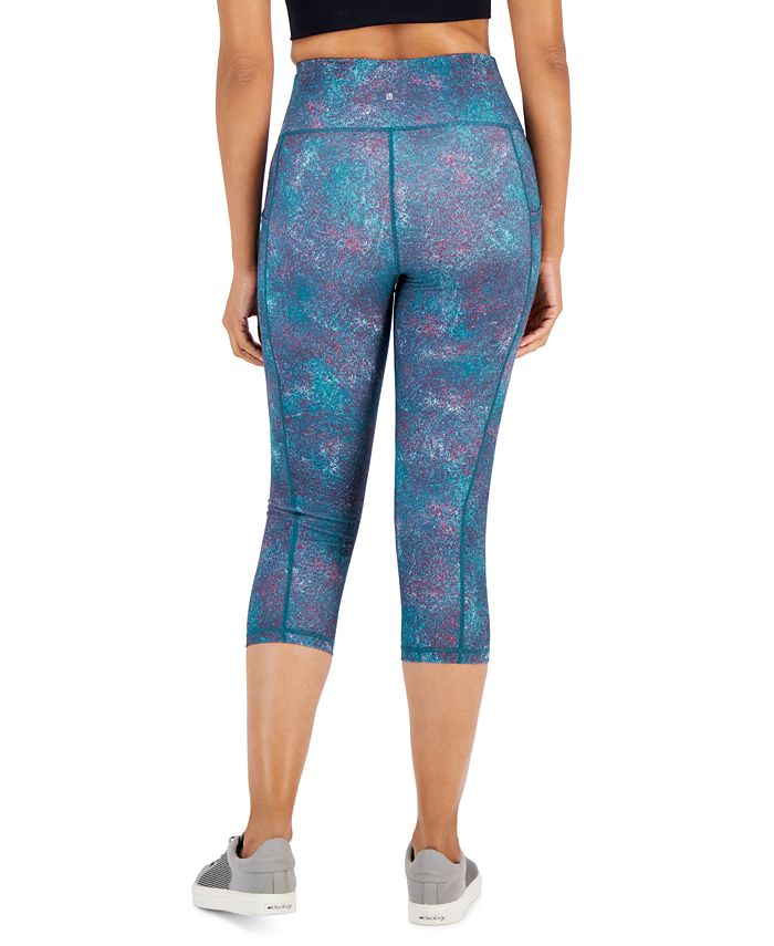ID Ideology Women's Printed Cropped Leggings, Created for Macy's - Macy's