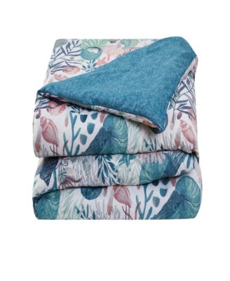 Ivory Coast Disperse Print Reversible Quilt Set Collection