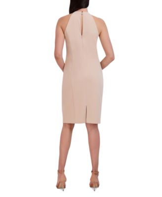 Halter-Neck Sleeveless Sheath Dress