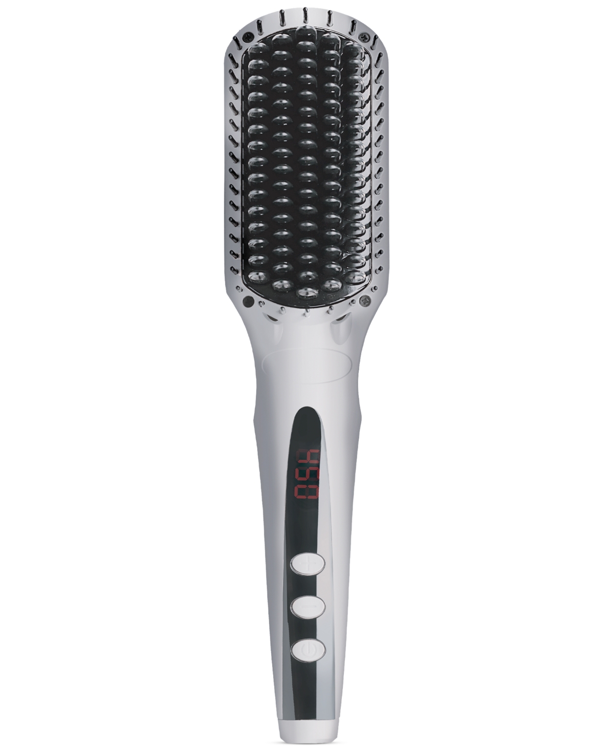 Limited-Edition Heated Straightening Brush, Created for Macy's - Silver (Heat Brush)